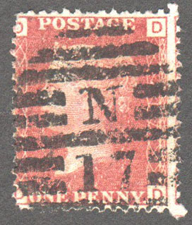 Great Britain Scott 33 Used Plate 217 - OD - Click Image to Close